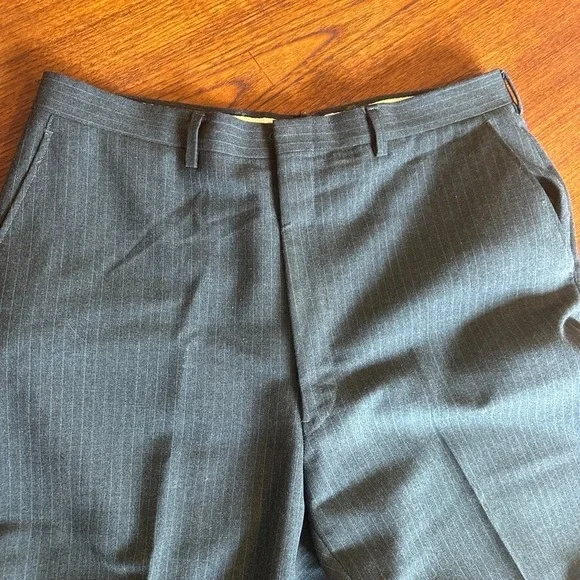 CRICKETEER 2 Piece Suit Mens 44R 32X30 Charcoal Single Vented Half Lined USA